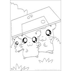 Coloring page: Hamtaro (Cartoons) #40169 - Free Printable Coloring Pages