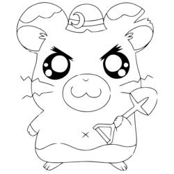 Coloring page: Hamtaro (Cartoons) #40172 - Free Printable Coloring Pages