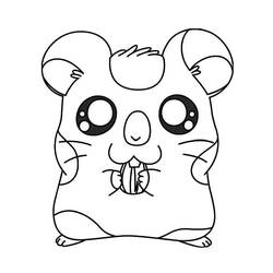 Coloring page: Hamtaro (Cartoons) #40198 - Free Printable Coloring Pages