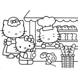 Coloring page: Hello Kitty (Cartoons) #36727 - Free Printable Coloring Pages