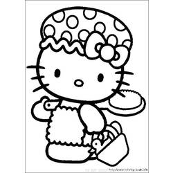 Coloring page: Hello Kitty (Cartoons) #36732 - Printable coloring pages