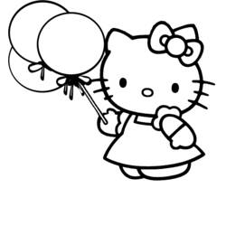 Coloring page: Hello Kitty (Cartoons) #36733 - Free Printable Coloring Pages