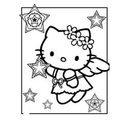 Coloring page: Hello Kitty (Cartoons) #36736 - Free Printable Coloring Pages