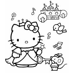 Coloring page: Hello Kitty (Cartoons) #36737 - Free Printable Coloring Pages