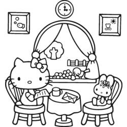 Coloring page: Hello Kitty (Cartoons) #36743 - Printable coloring pages