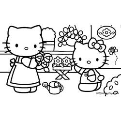 Coloring page: Hello Kitty (Cartoons) #36768 - Free Printable Coloring Pages