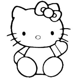 Coloring page: Hello Kitty (Cartoons) #36770 - Free Printable Coloring Pages