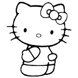 Coloring page: Hello Kitty (Cartoons) #36773 - Free Printable Coloring Pages
