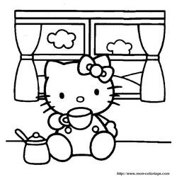 Coloring page: Hello Kitty (Cartoons) #36777 - Free Printable Coloring Pages