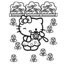 Coloring page: Hello Kitty (Cartoons) #36788 - Free Printable Coloring Pages
