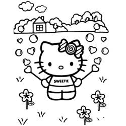 Coloring page: Hello Kitty (Cartoons) #36792 - Free Printable Coloring Pages