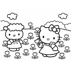 Coloring page: Hello Kitty (Cartoons) #36798 - Free Printable Coloring Pages