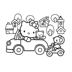 Coloring page: Hello Kitty (Cartoons) #36799 - Free Printable Coloring Pages