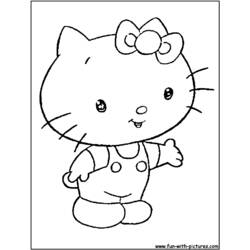 Coloring page: Hello Kitty (Cartoons) #36808 - Free Printable Coloring Pages