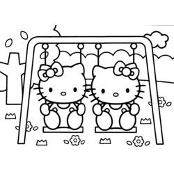 Coloring page: Hello Kitty (Cartoons) #36813 - Free Printable Coloring Pages