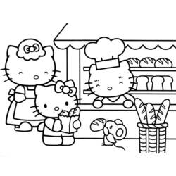 Coloring page: Hello Kitty (Cartoons) #36814 - Free Printable Coloring Pages