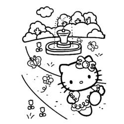 Coloring page: Hello Kitty (Cartoons) #36819 - Free Printable Coloring Pages