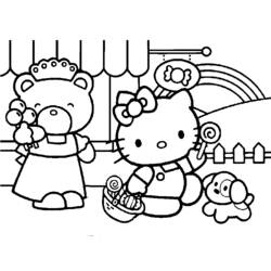 Coloring page: Hello Kitty (Cartoons) #36824 - Free Printable Coloring Pages