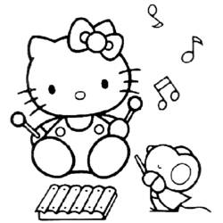 Coloring page: Hello Kitty (Cartoons) #36827 - Free Printable Coloring Pages