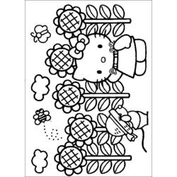 Coloring page: Hello Kitty (Cartoons) #36832 - Free Printable Coloring Pages