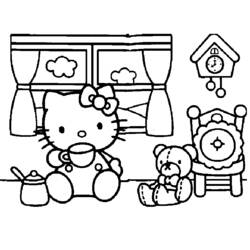 Coloring page: Hello Kitty (Cartoons) #36834 - Free Printable Coloring Pages