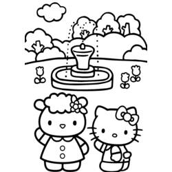 Coloring page: Hello Kitty (Cartoons) #36841 - Free Printable Coloring Pages