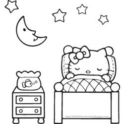 Coloring page: Hello Kitty (Cartoons) #36848 - Free Printable Coloring Pages