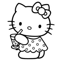 Coloring page: Hello Kitty (Cartoons) #36853 - Free Printable Coloring Pages