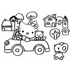 Coloring page: Hello Kitty (Cartoons) #36868 - Free Printable Coloring Pages