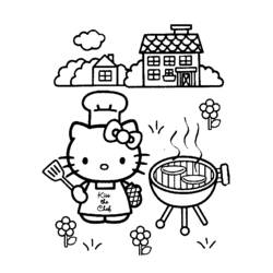 Coloring page: Hello Kitty (Cartoons) #36870 - Free Printable Coloring Pages