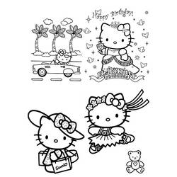 Coloring page: Hello Kitty (Cartoons) #36885 - Free Printable Coloring Pages