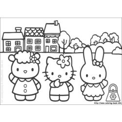 Coloring page: Hello Kitty (Cartoons) #36887 - Free Printable Coloring Pages