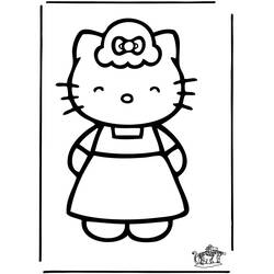 Coloring page: Hello Kitty (Cartoons) #36888 - Free Printable Coloring Pages