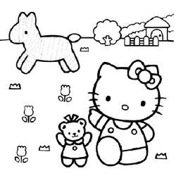 Coloring page: Hello Kitty (Cartoons) #36892 - Free Printable Coloring Pages