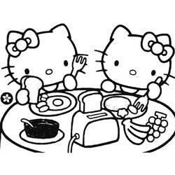 Coloring page: Hello Kitty (Cartoons) #36895 - Printable coloring pages