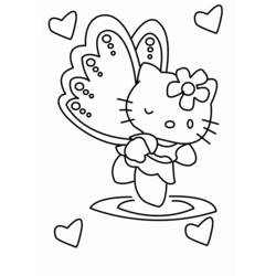 Coloring page: Hello Kitty (Cartoons) #36899 - Free Printable Coloring Pages
