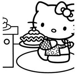 Coloring page: Hello Kitty (Cartoons) #36901 - Free Printable Coloring Pages