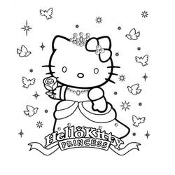 Coloring page: Hello Kitty (Cartoons) #36914 - Free Printable Coloring Pages