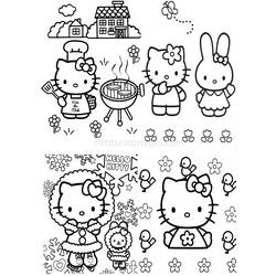 Coloring page: Hello Kitty (Cartoons) #36921 - Free Printable Coloring Pages