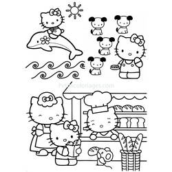 Coloring page: Hello Kitty (Cartoons) #36922 - Free Printable Coloring Pages