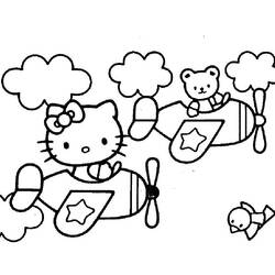 Coloring page: Hello Kitty (Cartoons) #36923 - Free Printable Coloring Pages