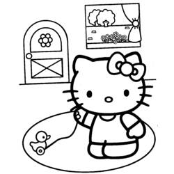 Coloring page: Hello Kitty (Cartoons) #36937 - Free Printable Coloring Pages