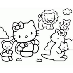 Coloring page: Hello Kitty (Cartoons) #36943 - Free Printable Coloring Pages