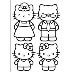 Coloring page: Hello Kitty (Cartoons) #36947 - Free Printable Coloring Pages