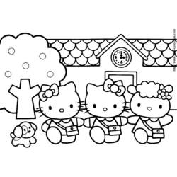 Coloring page: Hello Kitty (Cartoons) #36952 - Free Printable Coloring Pages