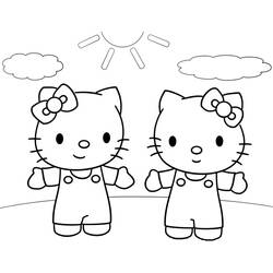 Coloring page: Hello Kitty (Cartoons) #36954 - Free Printable Coloring Pages