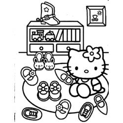 Coloring page: Hello Kitty (Cartoons) #36956 - Free Printable Coloring Pages