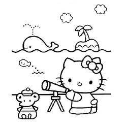 Coloring page: Hello Kitty (Cartoons) #36957 - Free Printable Coloring Pages