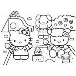 Coloring page: Hello Kitty (Cartoons) #36960 - Free Printable Coloring Pages