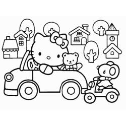 Coloring page: Hello Kitty (Cartoons) #36961 - Free Printable Coloring Pages